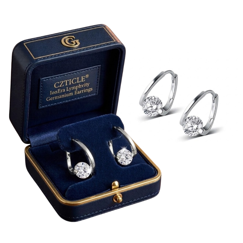 CZTICLE® IonEra Lymphvity Germanium Earrings.