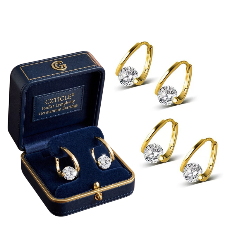 CZTICLE® IonEra Lymphvity Germanium Earrings.