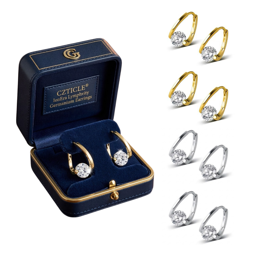 CZTICLE® IonEra Lymphvity Germanium Earrings.