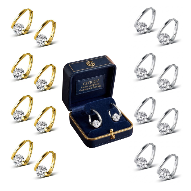 CZTICLE® IonEra Lymphvity Germanium Earrings.