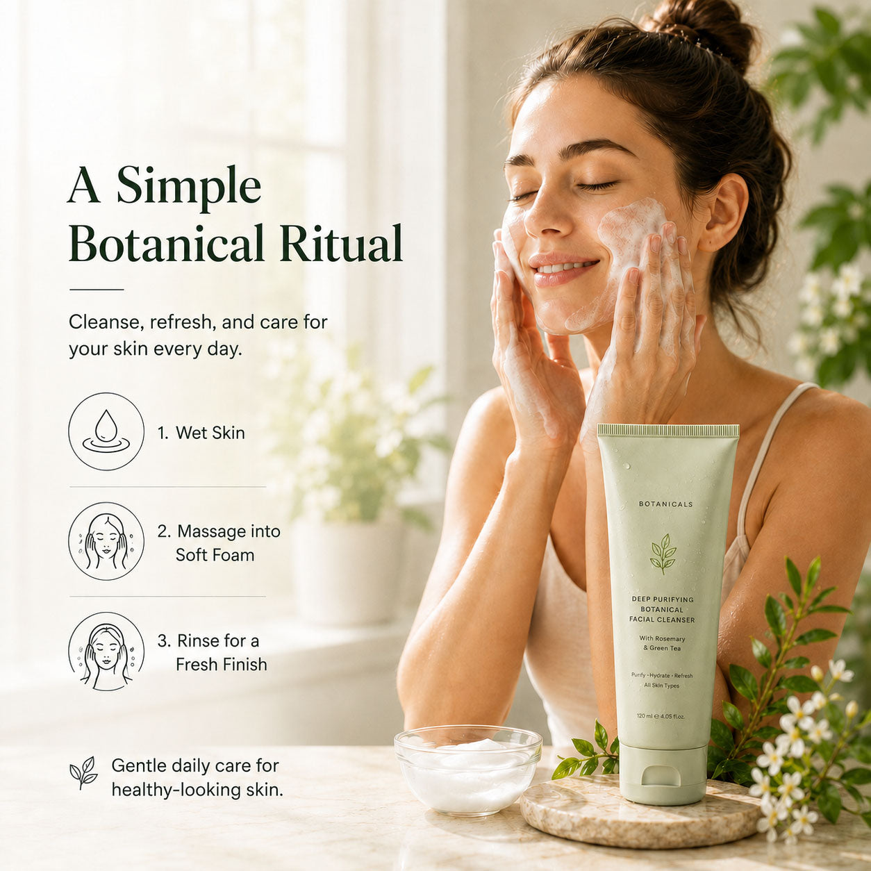 Deep Purifying Botanical Facial Cleanser