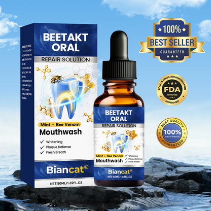 Biancat® BeeTakt Oral Repair Solution 🦷 — Bee Venom🐝–Inspired Mouthwash for Gumline Care, Plaque Defense & Fresher Breath
