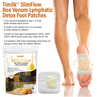 Timilk® SlimFlow Bee Venom Lymphatic Detox Foot Patches.