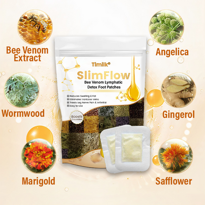 Timilk® SlimFlow Bee Venom Lymphatic Detox Foot Patches.