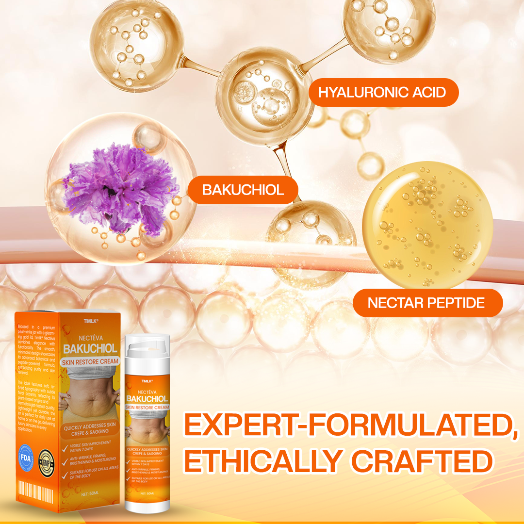 Timilk® Nectéva Bakuchiol Skin Restore Cream - (Anti-aging, Hydrating, Skin Firming & Lifting)