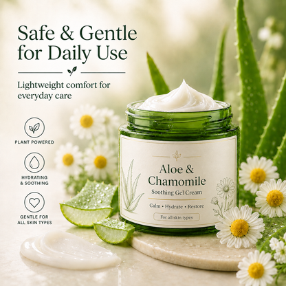 Aloe & Chamomile Soothing Gel-Cream