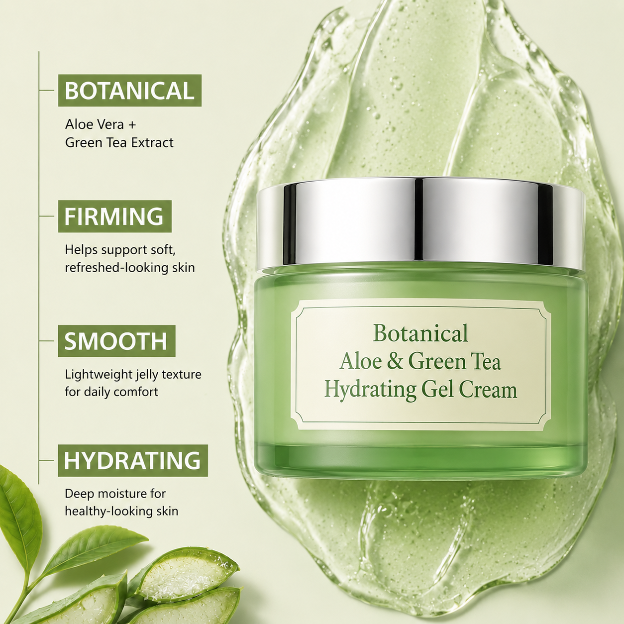 Botanical Aloe & Green Tea Hydrating Gel Cream