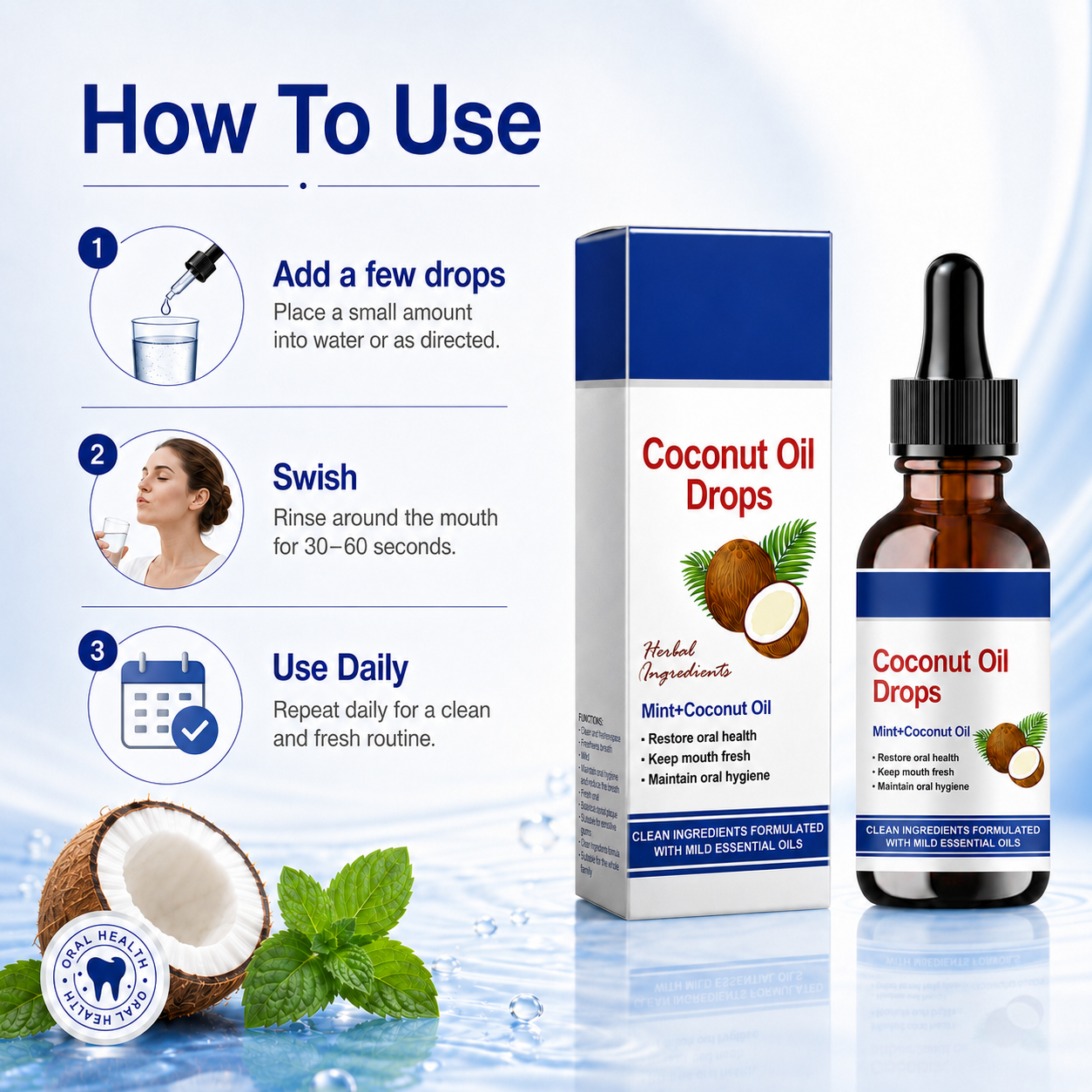 Coconut Oil Drops